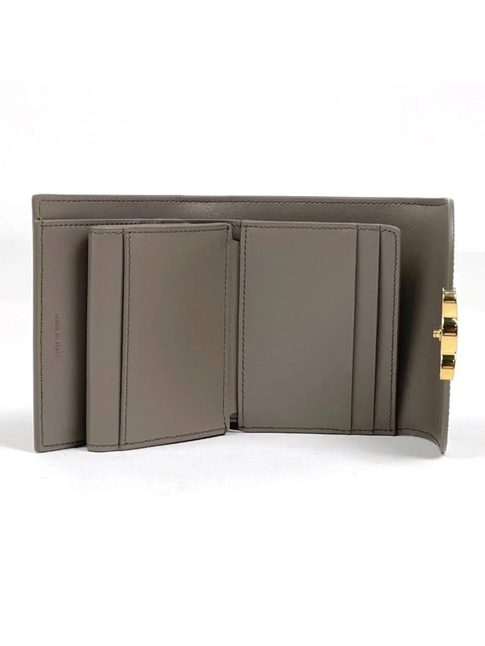 Celine Small Flap Wallet Triomphe Leather Pebble